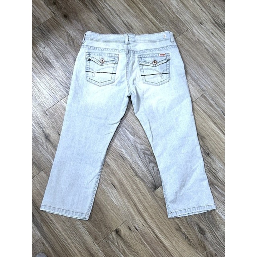 Vintage Y2K Bongo Capri Jeans Juniors 13 Low Rise Light Wash Denim Let me b Line - Picture 2 of 12